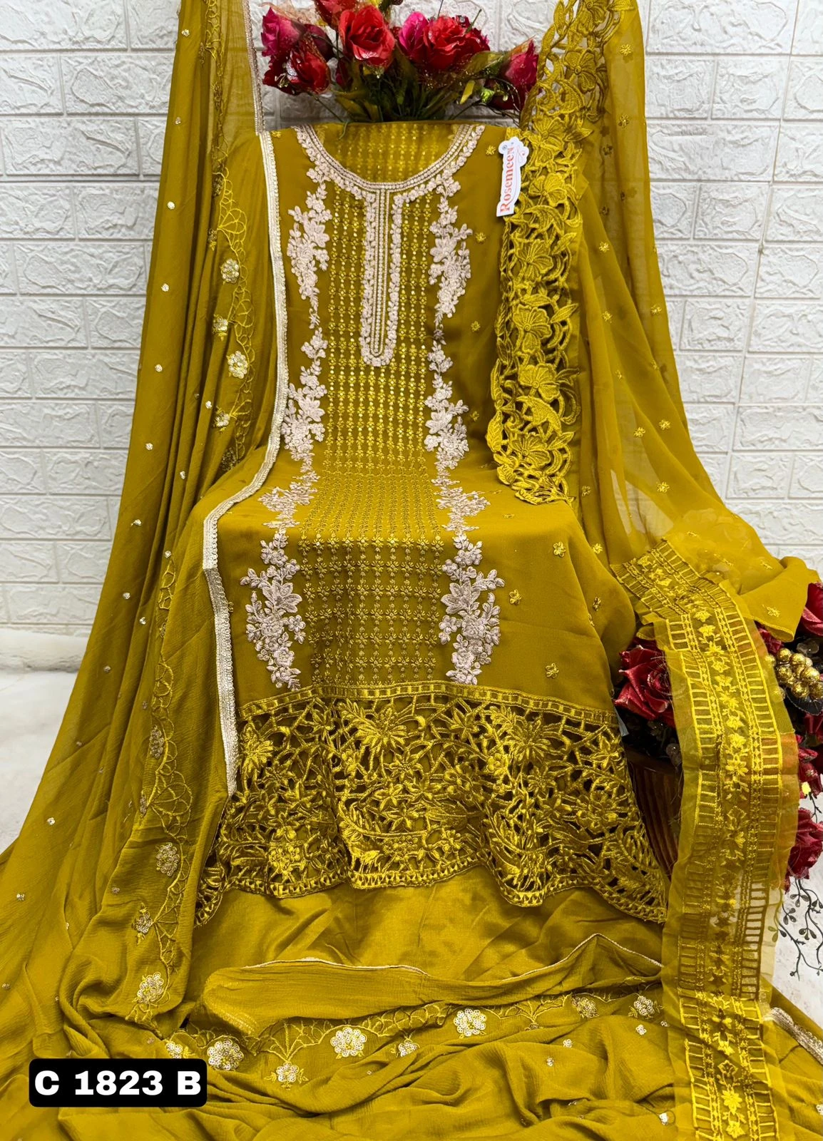 Fepic C 1823 Georgette Wholesale Pakistani Salwar Suit Catalog — Wholesale Salwar Suits, MPA wholesale from Surat - Gallery Image 3